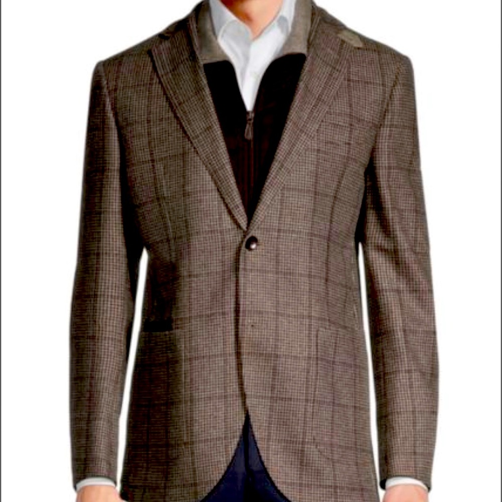 2 in 1 brand new heavy blazer/pea-coat made by the famous Italian Lubiam.